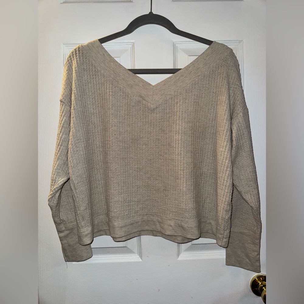 Cozy V-Neck Sweater in Cream